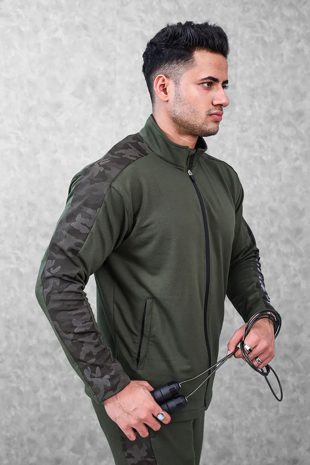 Active Camo Jacket- Olive