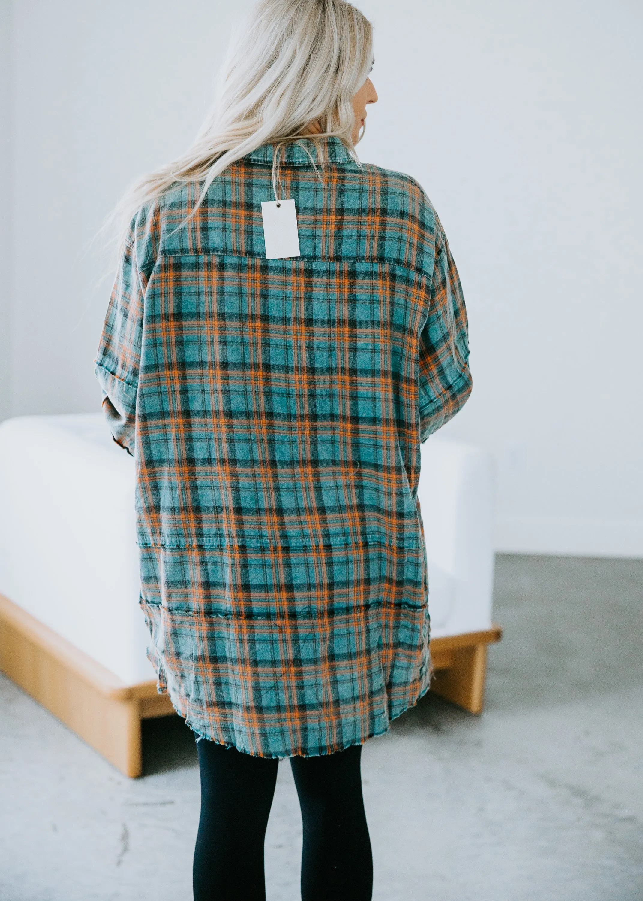 Archer Mineral Washed Plaid Shirt