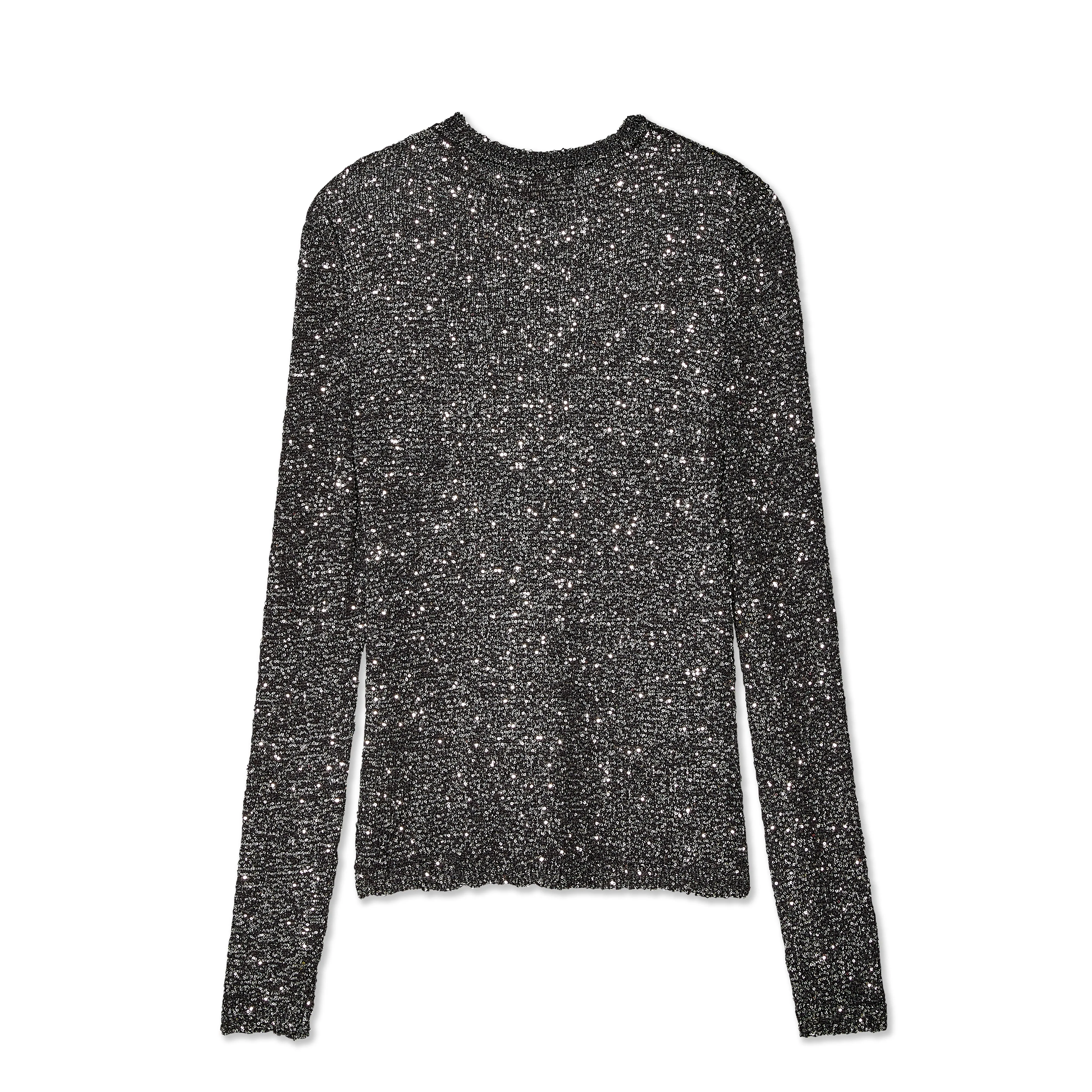 Balenciaga - Women's Fitted Sweater - (Black/Silver)