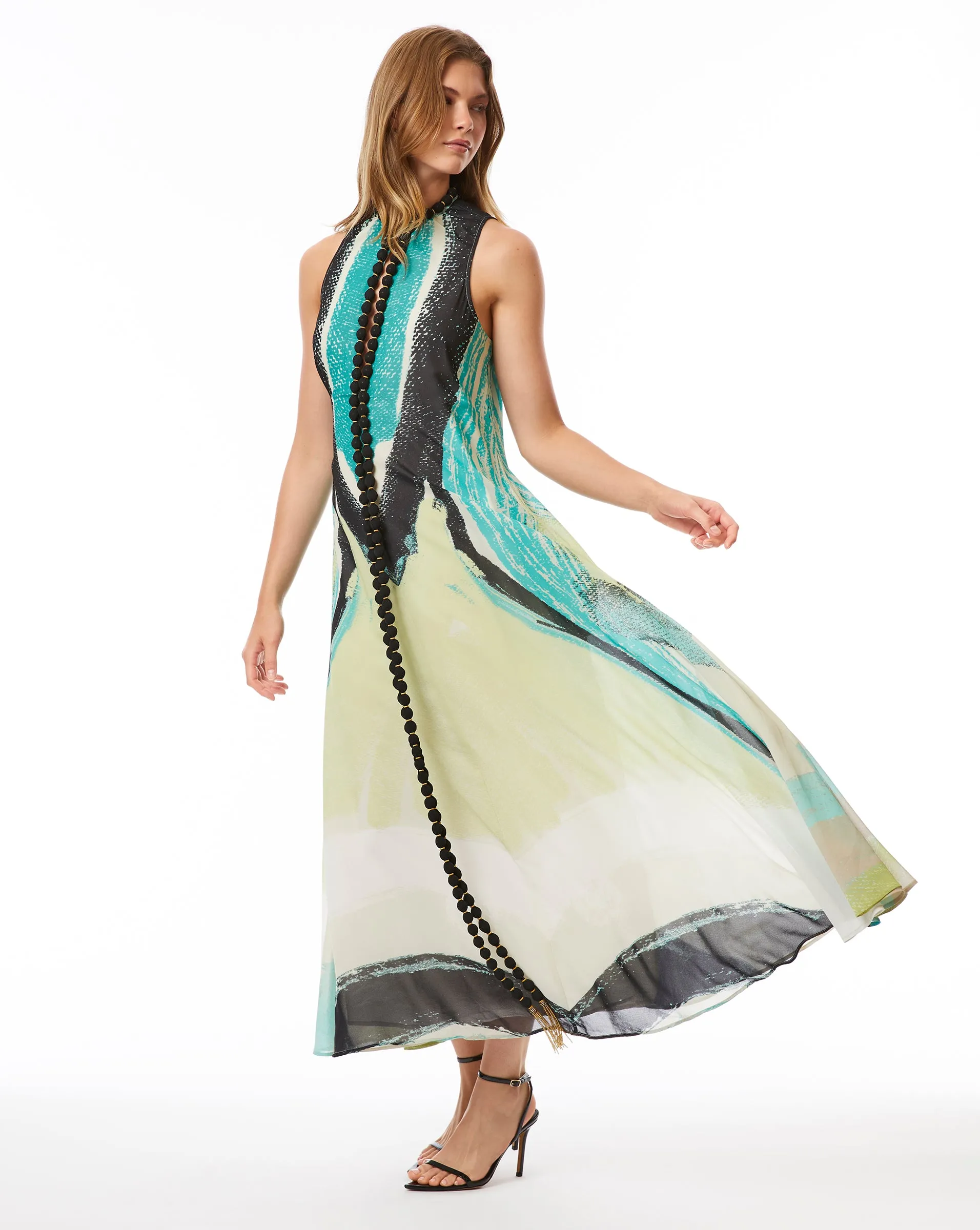 Brushstoke Maxi Dress