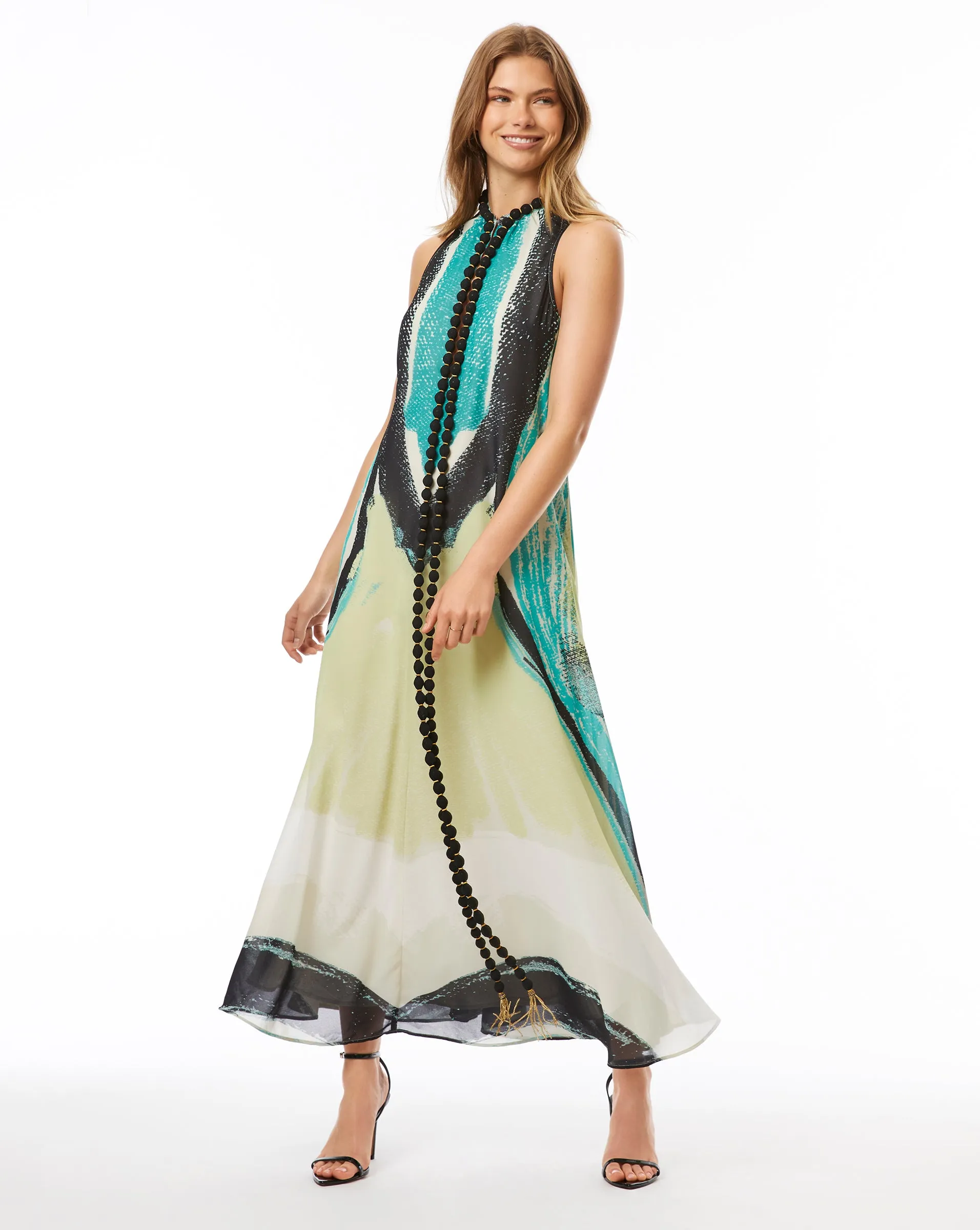 Brushstoke Maxi Dress