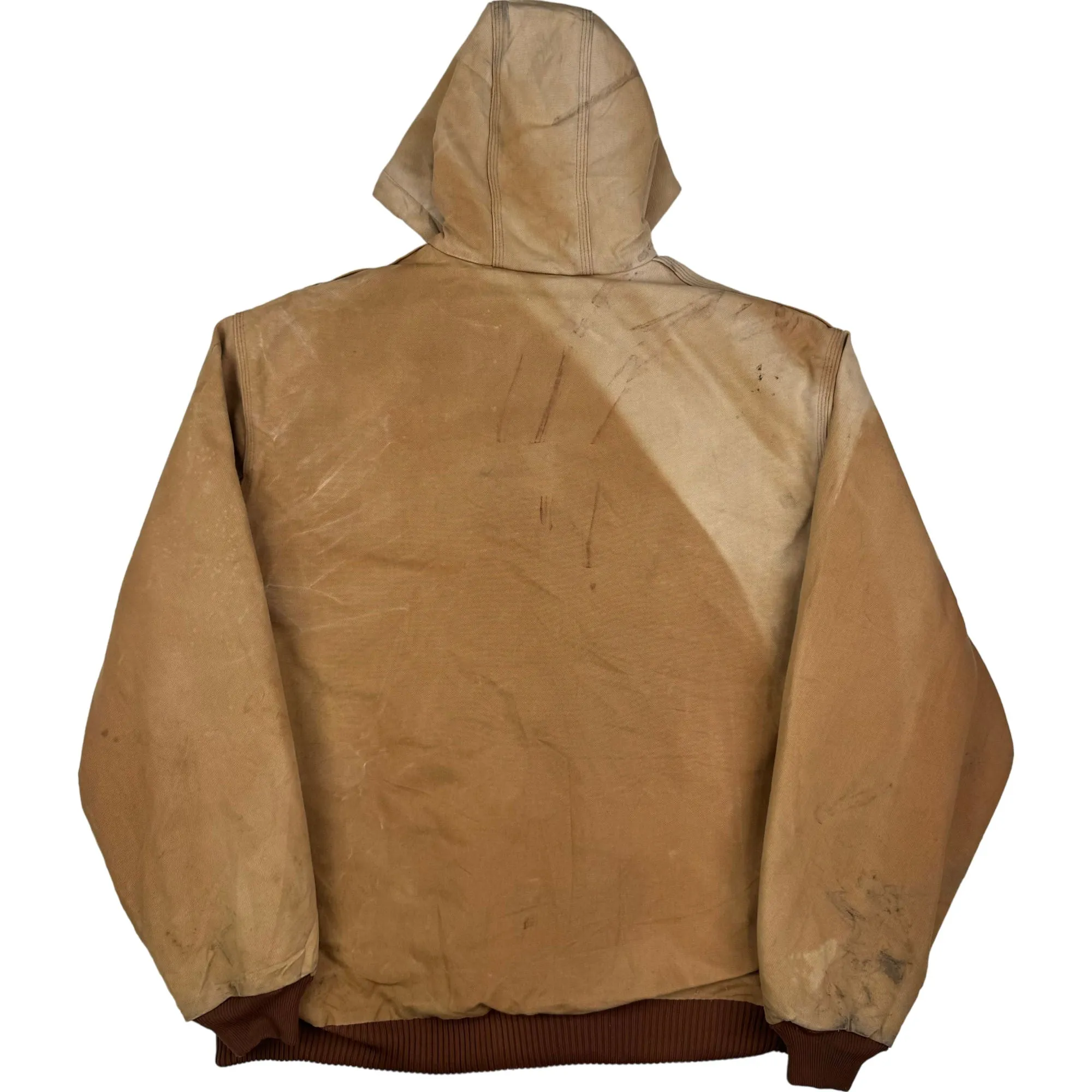 Carhartt Sunfaded Distressed Active Jacket Beige J140 BRN