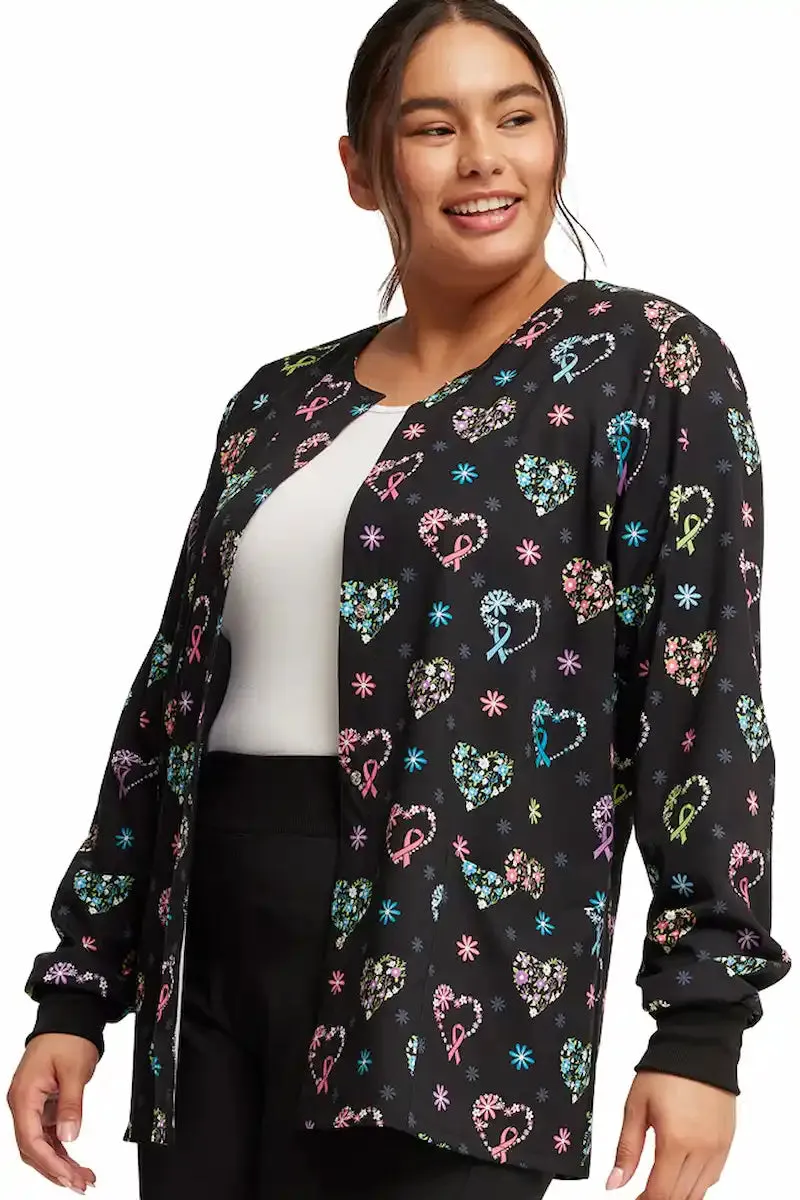 Cherokee Women's Print Snap Front Jacket | Care Flor-All