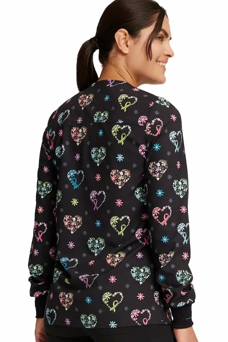 Cherokee Women's Print Snap Front Jacket | Care Flor-All