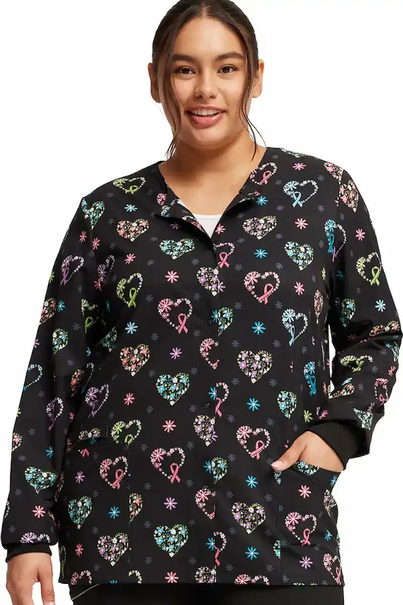 Cherokee Women's Print Snap Front Jacket | Care Flor-All