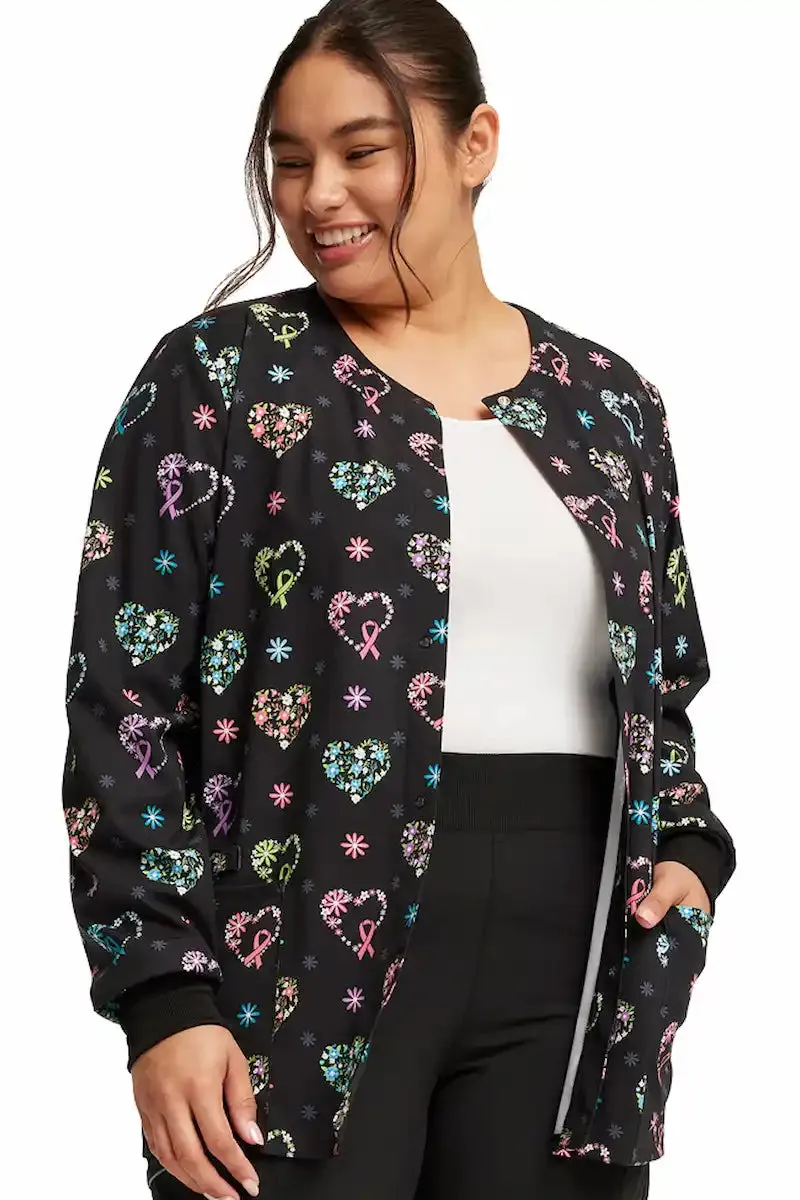 Cherokee Women's Print Snap Front Jacket | Care Flor-All