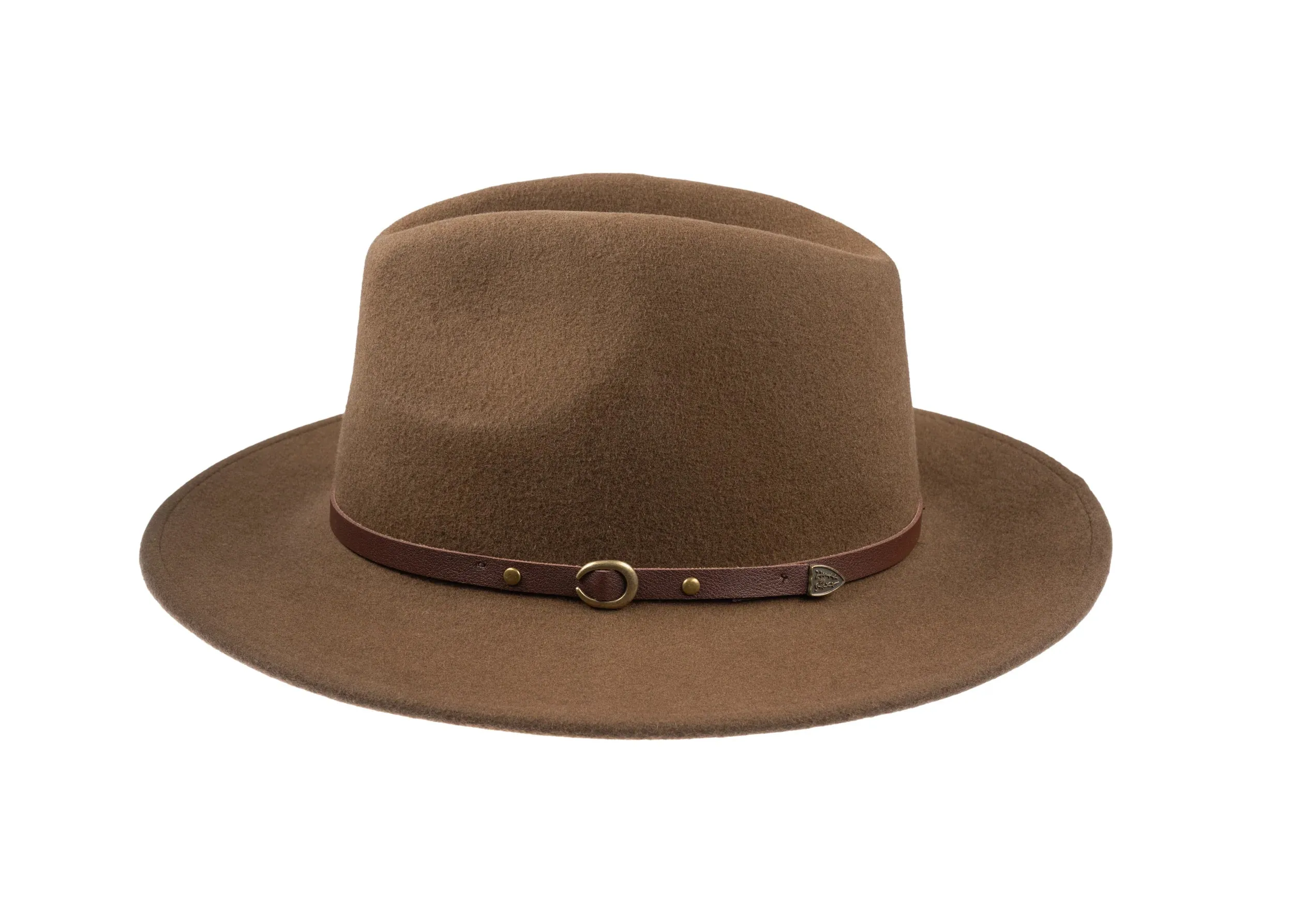 CHRISTYS' Crushable Wool Felt Safari Hat - Brown