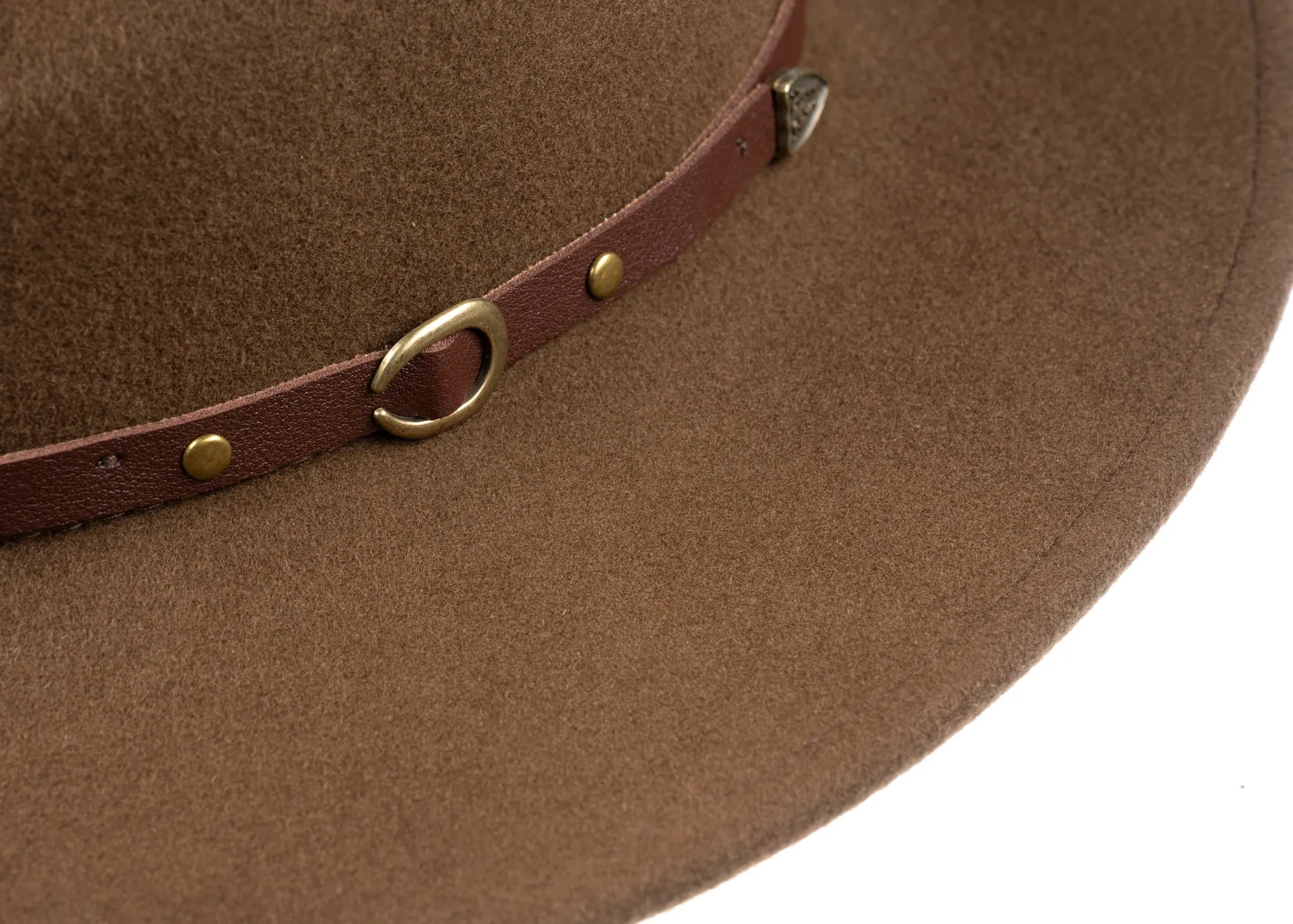 CHRISTYS' Crushable Wool Felt Safari Hat - Brown