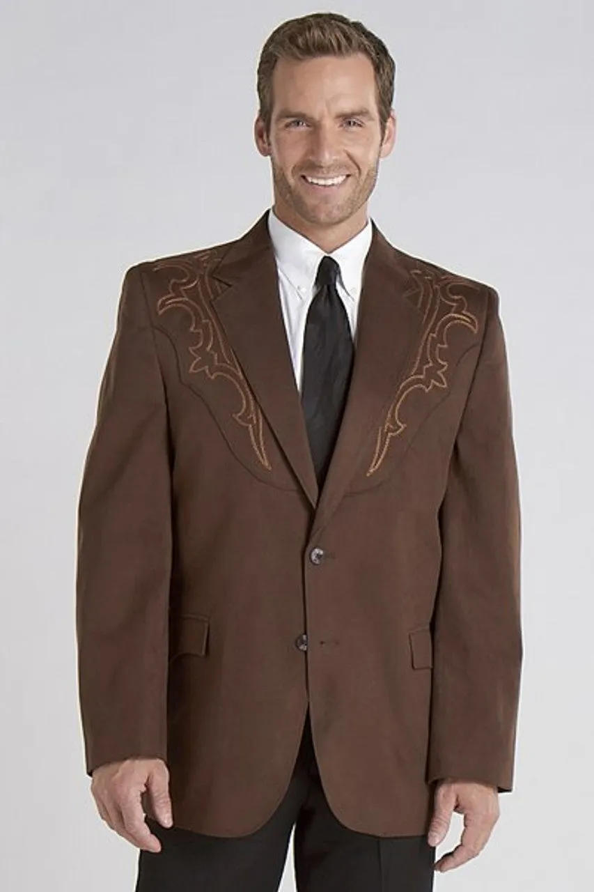 CIRCLE S GALVESTON BOOT-STITCHED MICROSUEDE SPORT COAT STYLE CC6525A-27