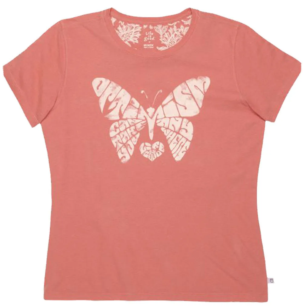 Creamy Optimism Butterfly T-Shirt by Life is good