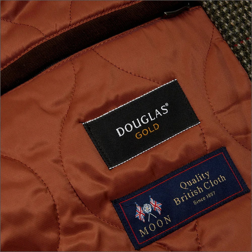 Douglas Frampton Olive Check Car Coat<>