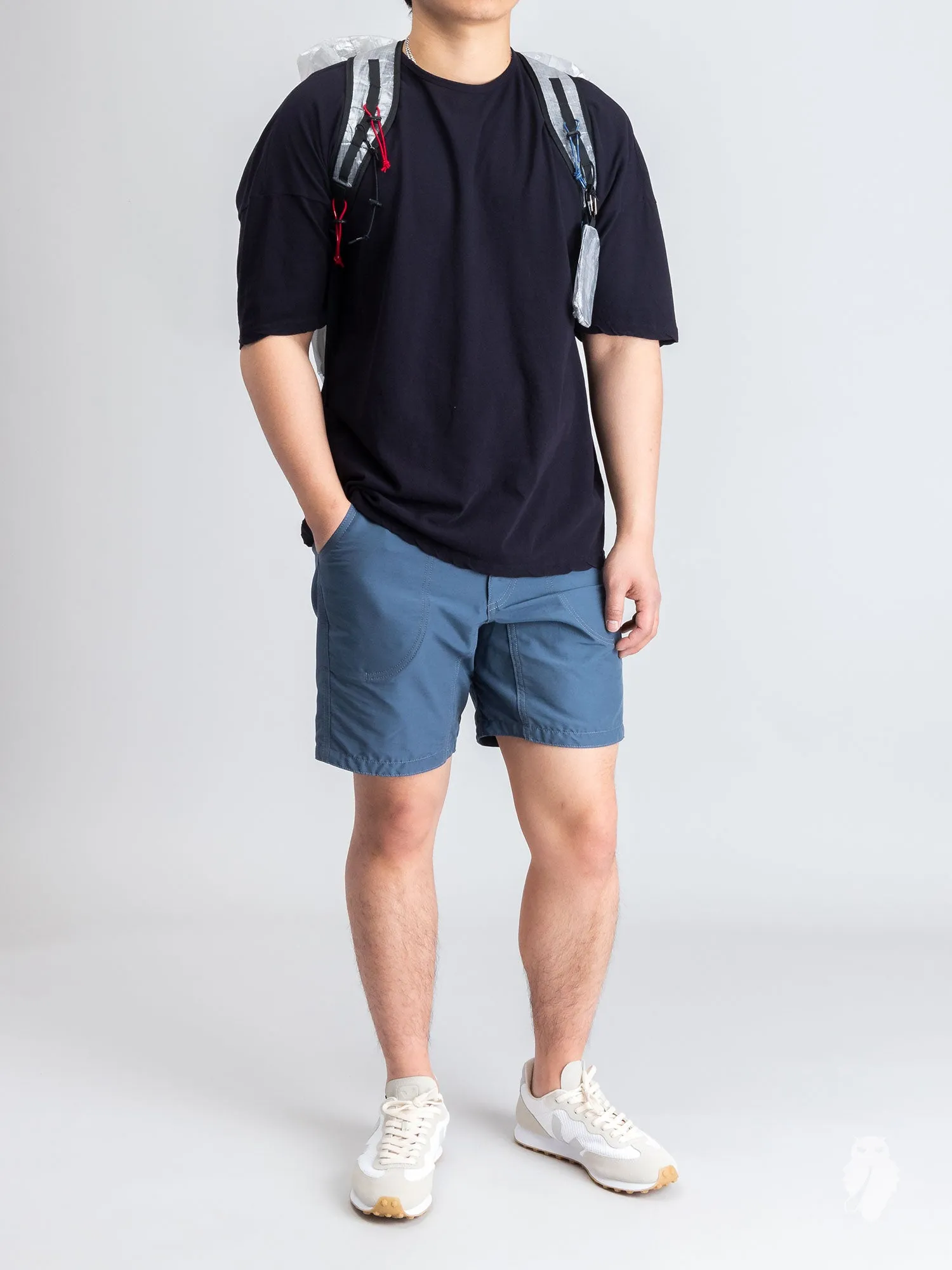 Drop Shoulder Relaxed T-Shirt in Dark Navy