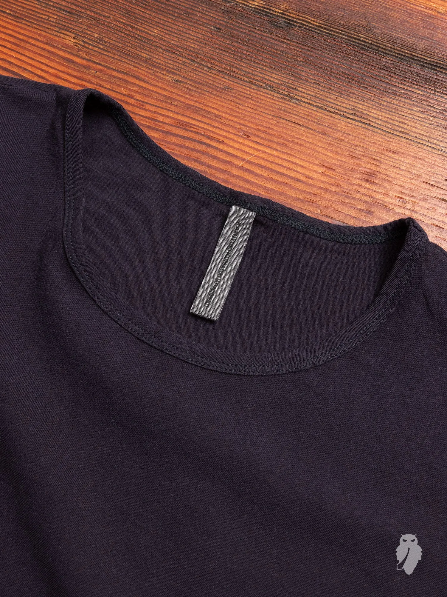 Drop Shoulder Relaxed T-Shirt in Dark Navy