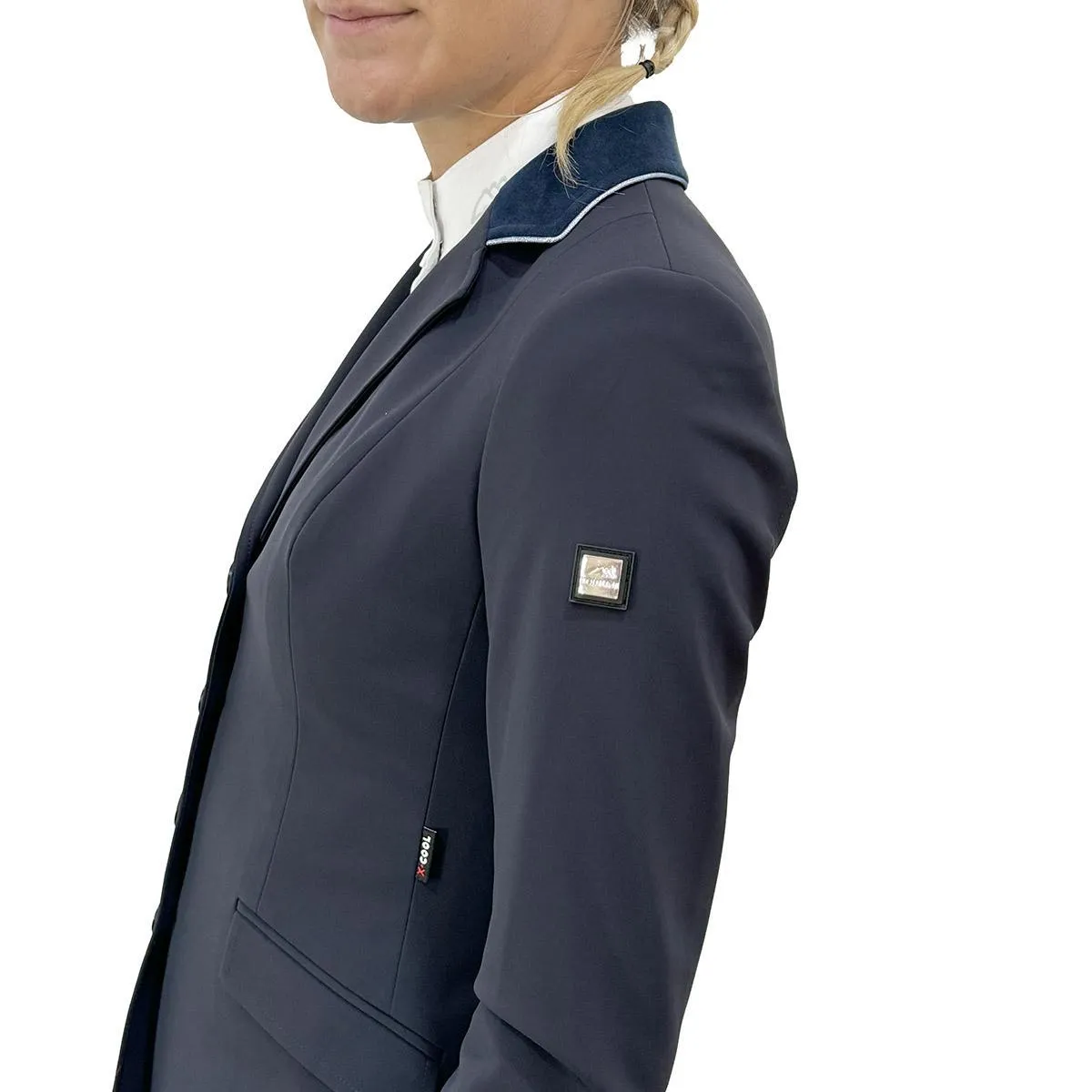 Equiline Farm House Custom Navy Gait Show Coat in X-Cool Evo