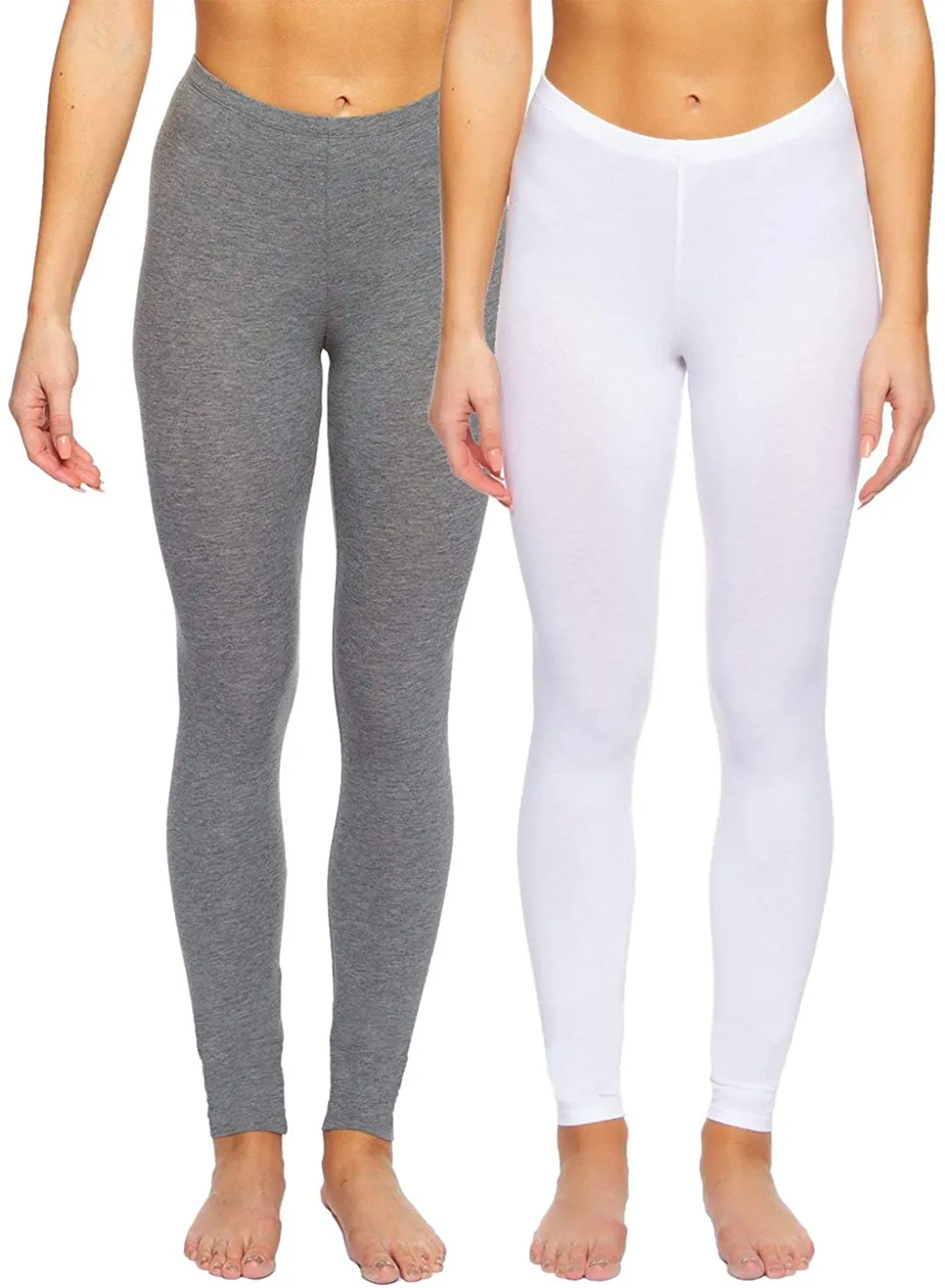 Felina Cotton Modal Leggings (2-Pack) Extra Lightweight Breathable Leggings for Women, Lounge Pants, Style: C2201