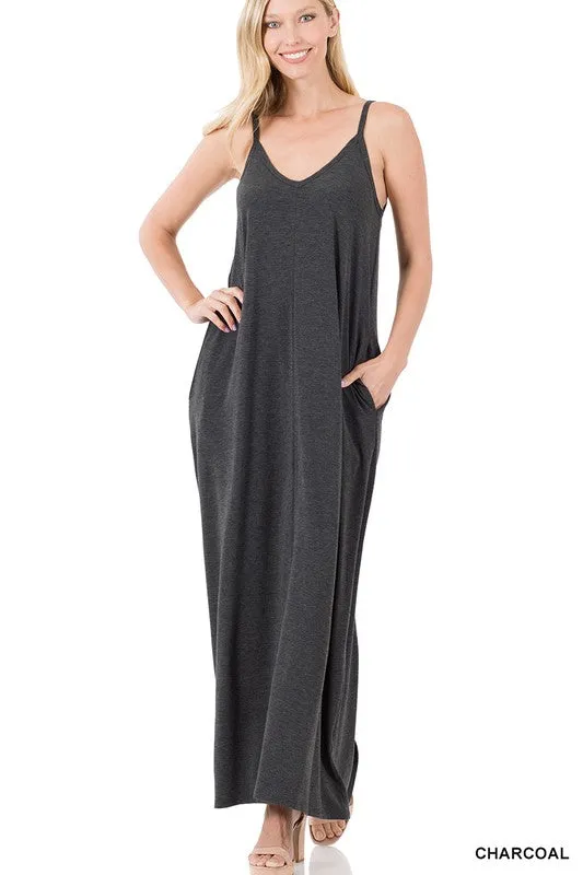 Flow Me- Strapless Maxi Dress