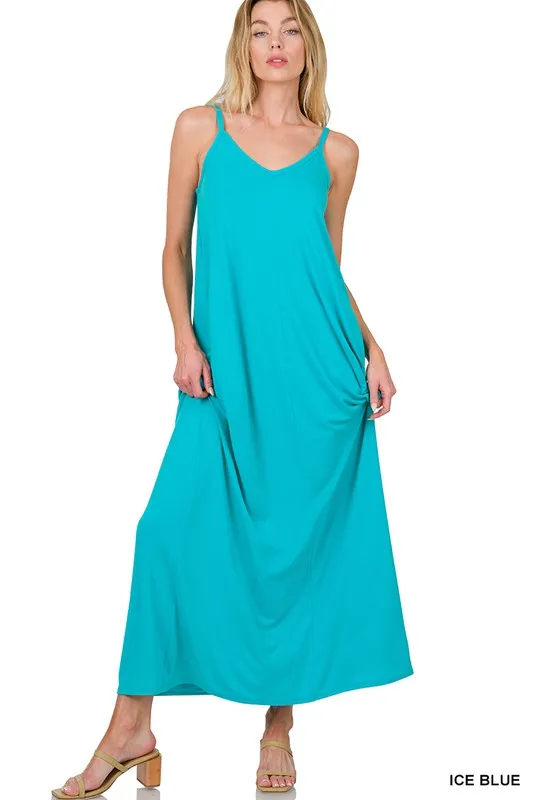 Flow Me- Strapless Maxi Dress