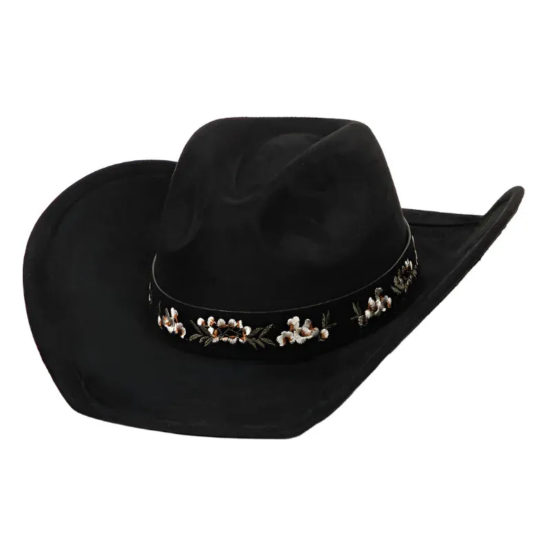 Flower Pattern Cowboy Hat