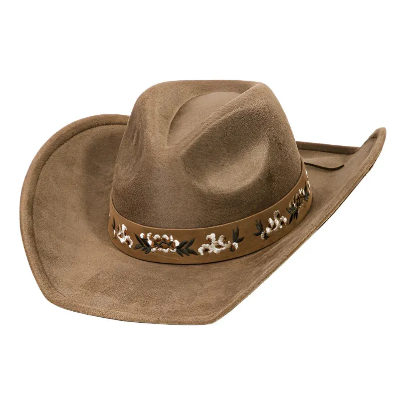 Flower Pattern Cowboy Hat