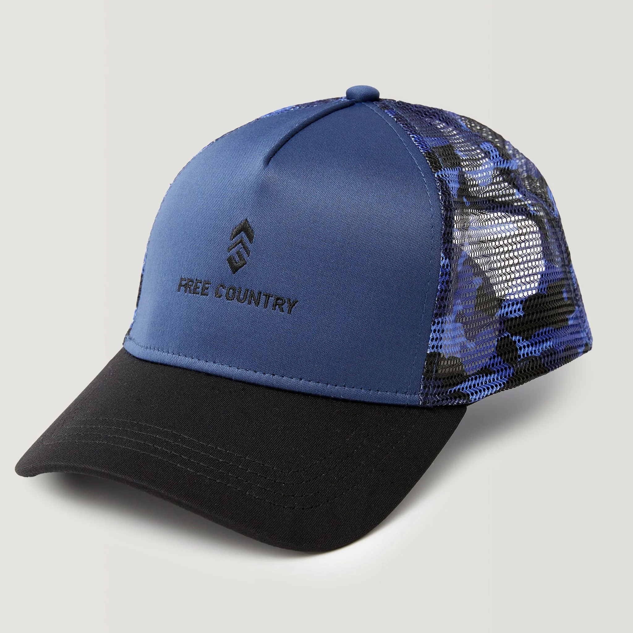 Free Country Five Panel Camo Trucker Hat