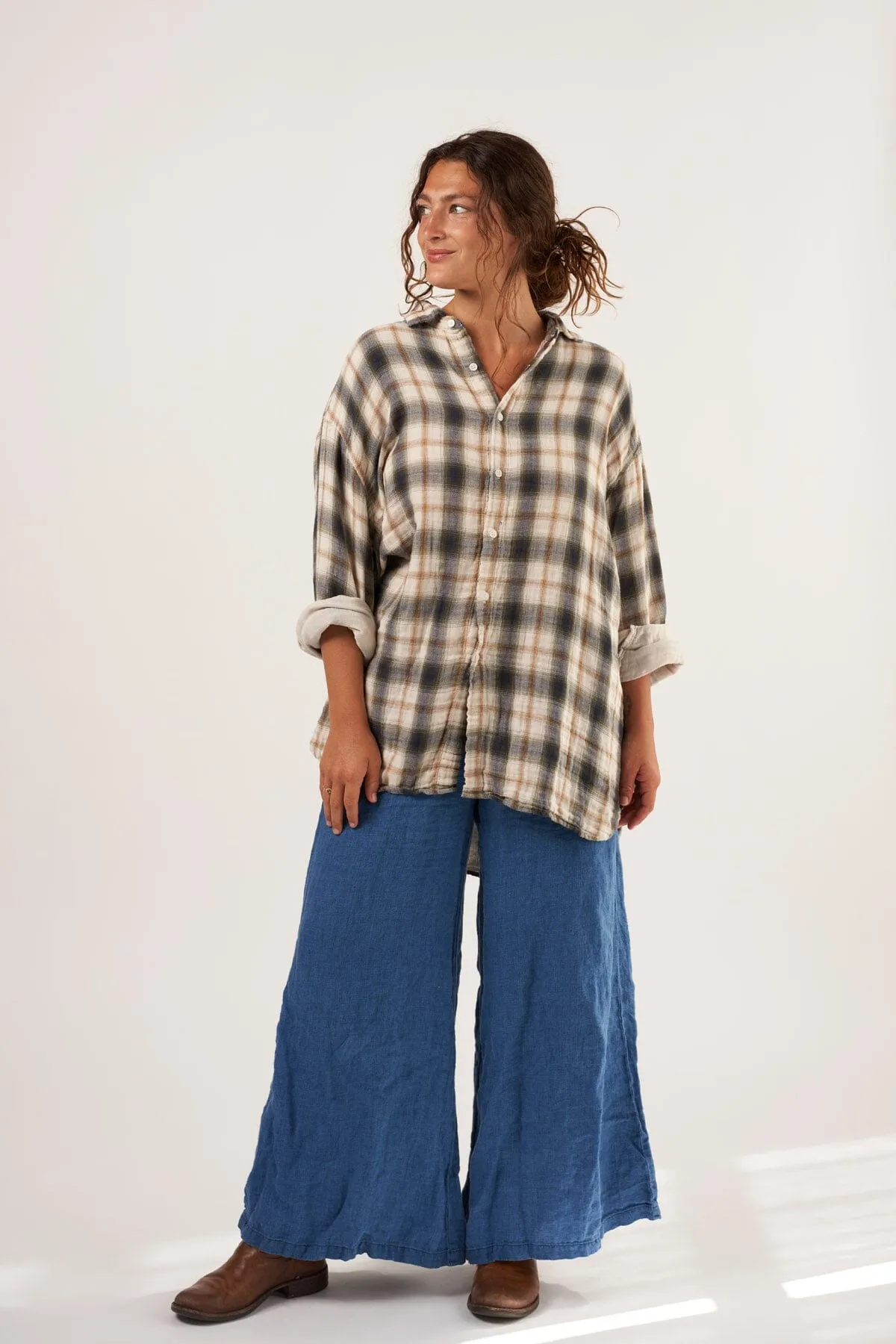 Jane - Double Cotton Gauze Plaid