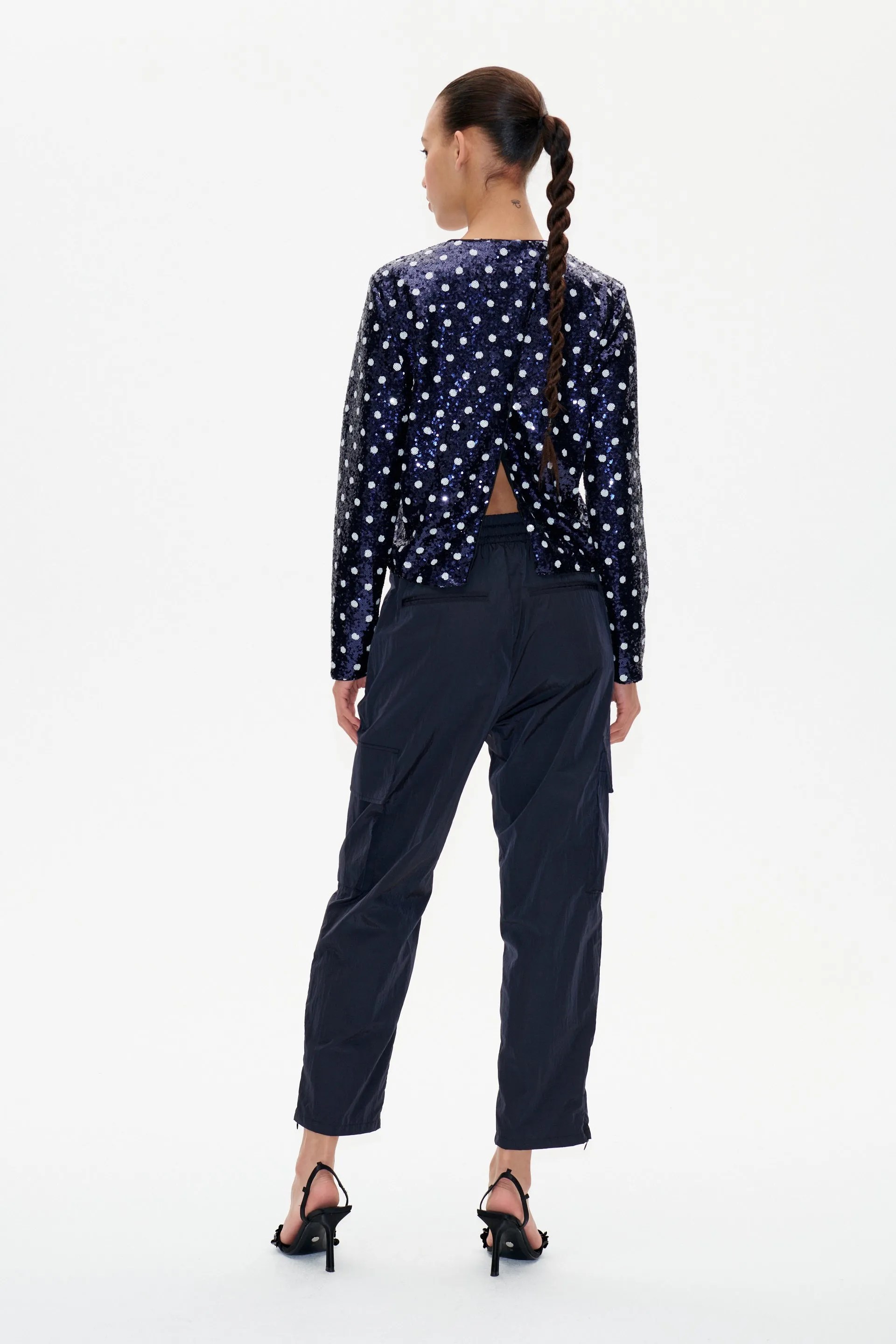 JIZA | Blue Dotted Sequins