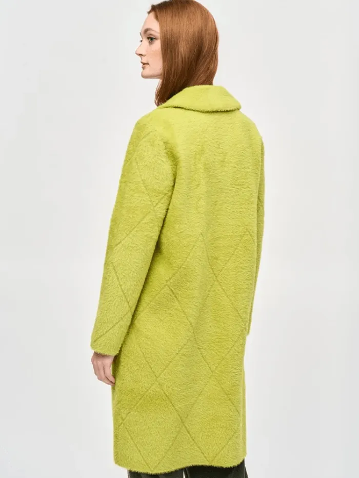 Joseph Ribkoff Notched Collar Coat In Wasabi 233951F24 Col 4277