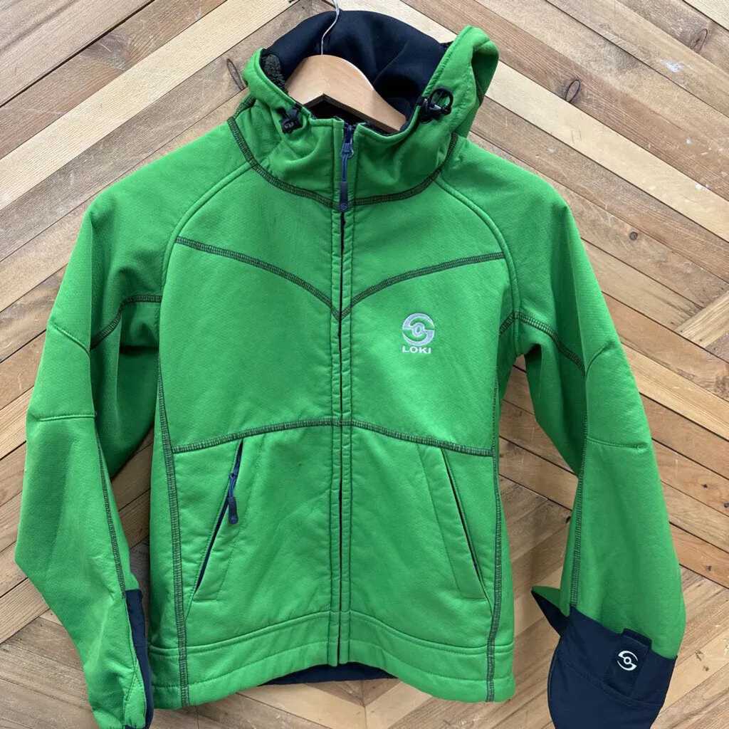 Loki- children mountain soft shell - MSRP $204 : Green -children-6Y