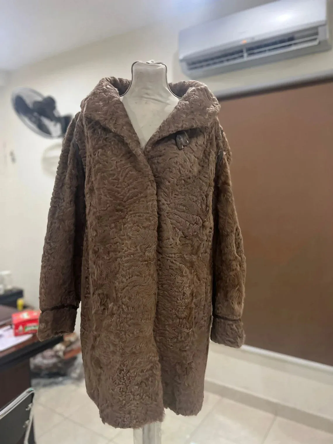 Luxurious Karakul Fur Refurbished Coat