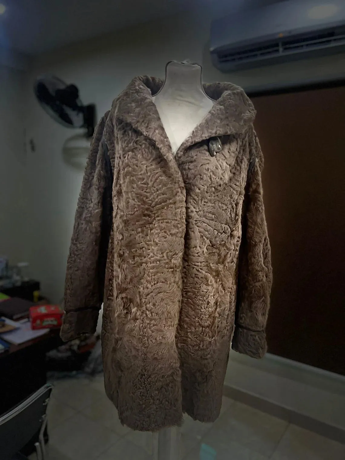 Luxurious Karakul Fur Refurbished Coat