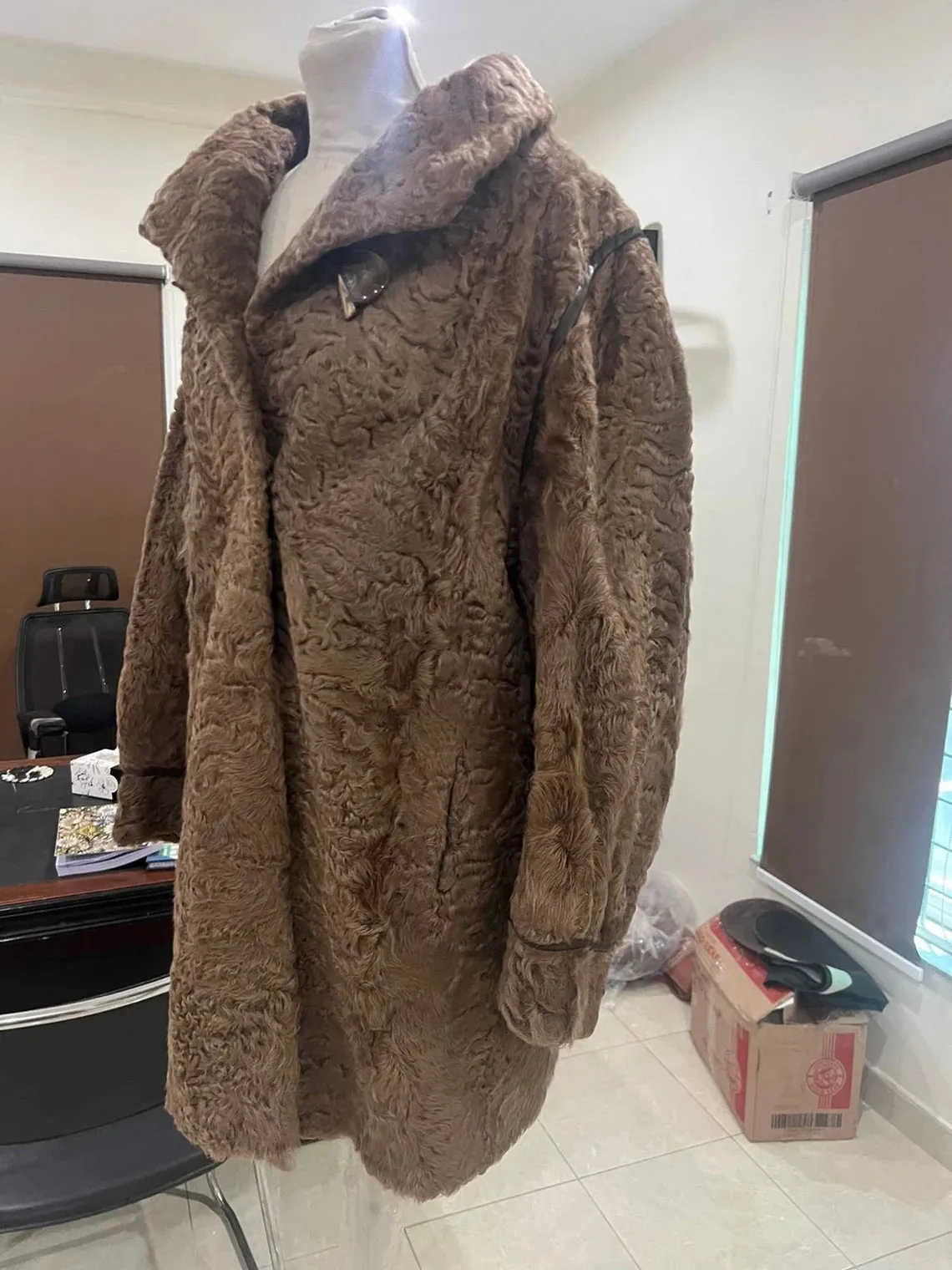 Luxurious Karakul Fur Refurbished Coat