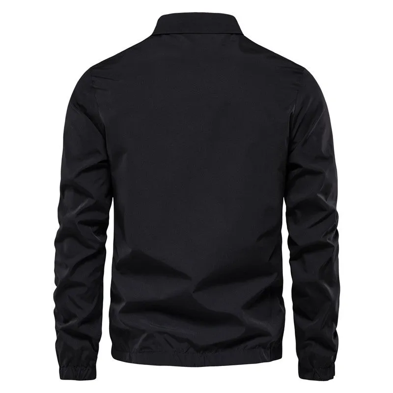 Men's Jacket Full Zipper Bomber Active Outwear Spring Fall -AXJK13