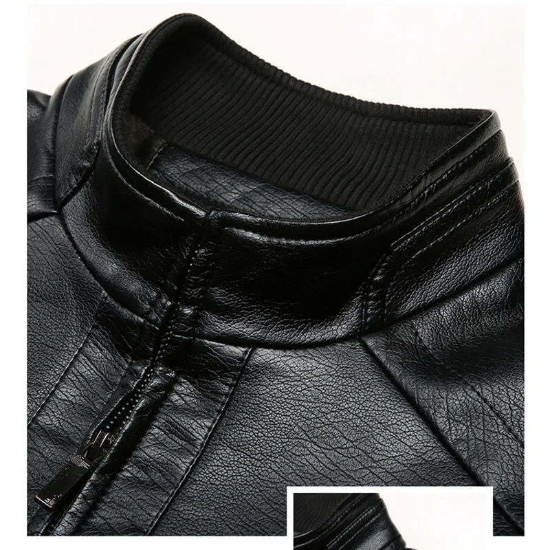 Middle-Aged And Elderly Men's Leather Jackets