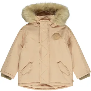 Mitch & Son - Hazelnut faux fur hooded jacket