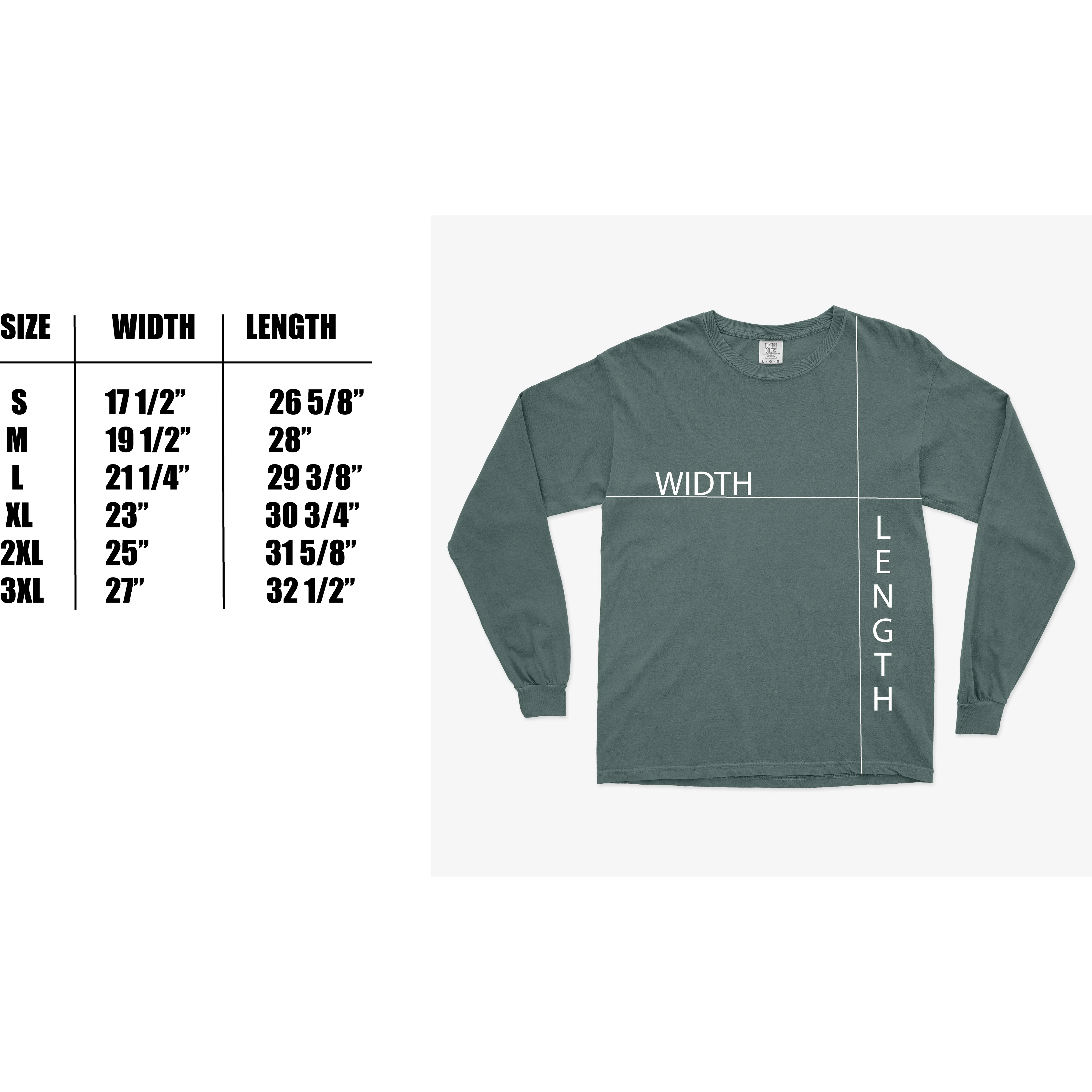 Muir Woods Comfort Colors Long Sleeve T Shirt