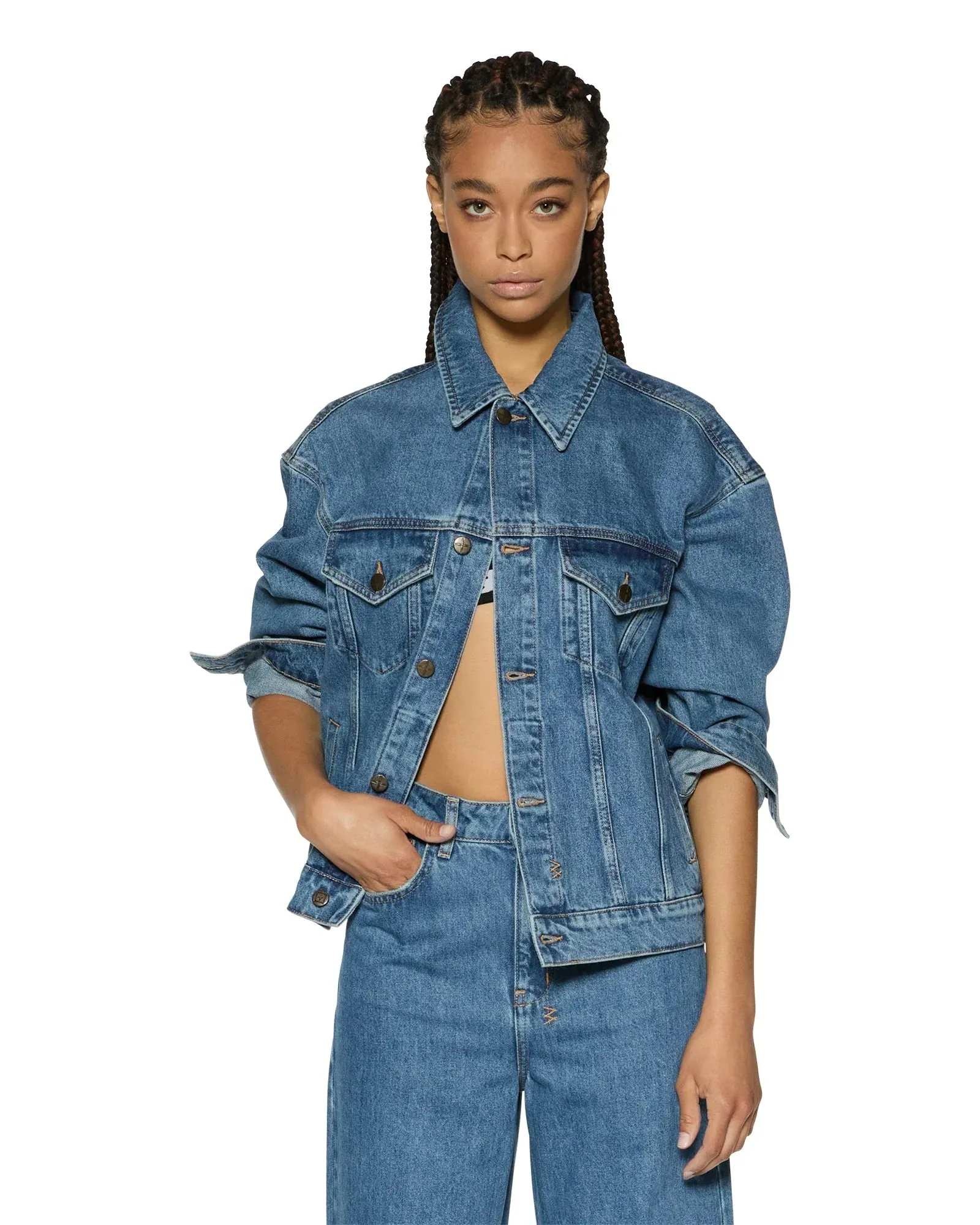 Oversized Denim Jacket | Heritage Blue