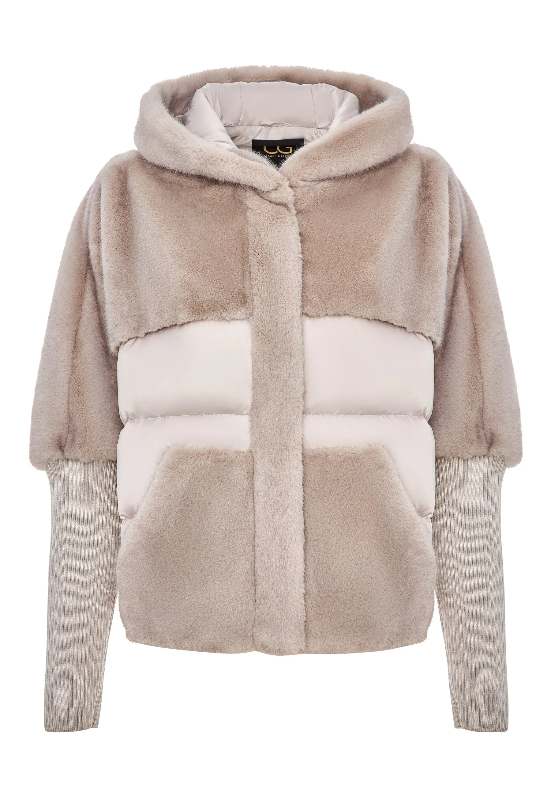 Oversized Faux Fur Jacket  - Ivory