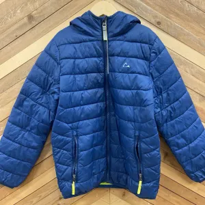 Paradox - Kids Primaloft Puffer Jacket: Blue/Neon Green-children-MD