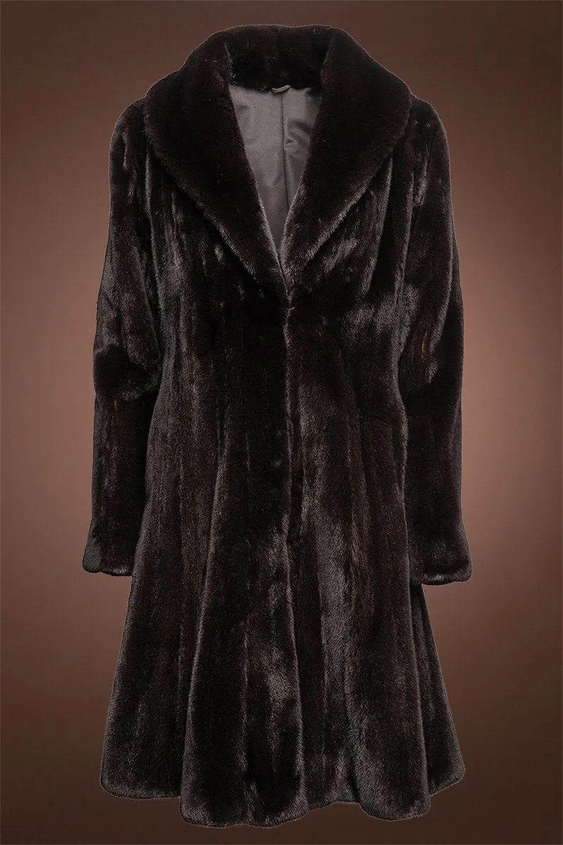 Princess Swing Mink Fur Coat