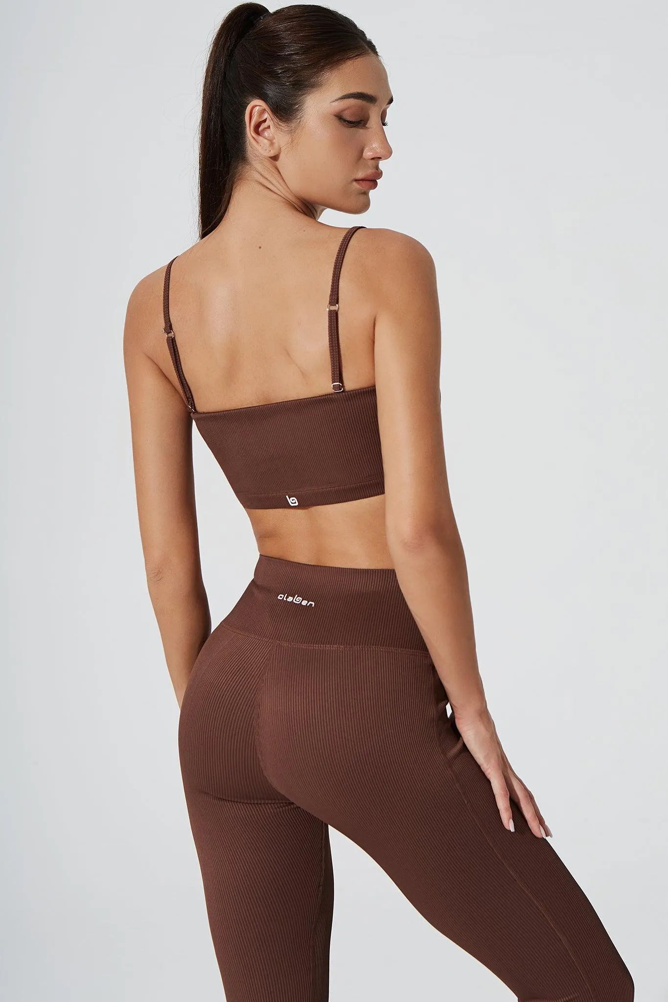 Querida High Waist R Legging - Maroon Choco