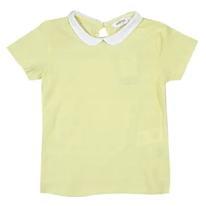 REDTAG Girl's Yellow Casual T-Shirts