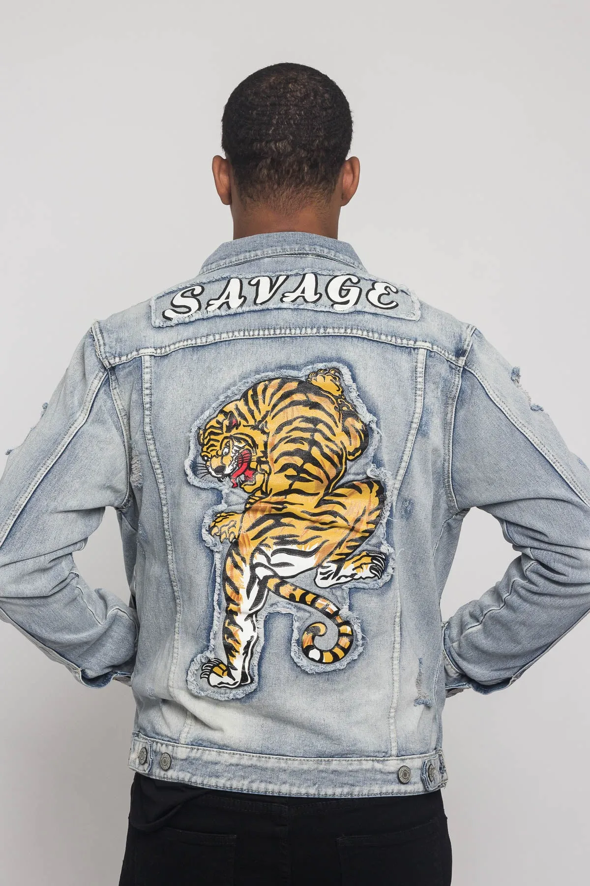 Savage Tiger Denim Jacket