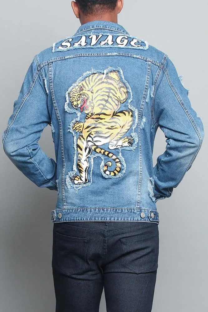 Savage Tiger Denim Jacket