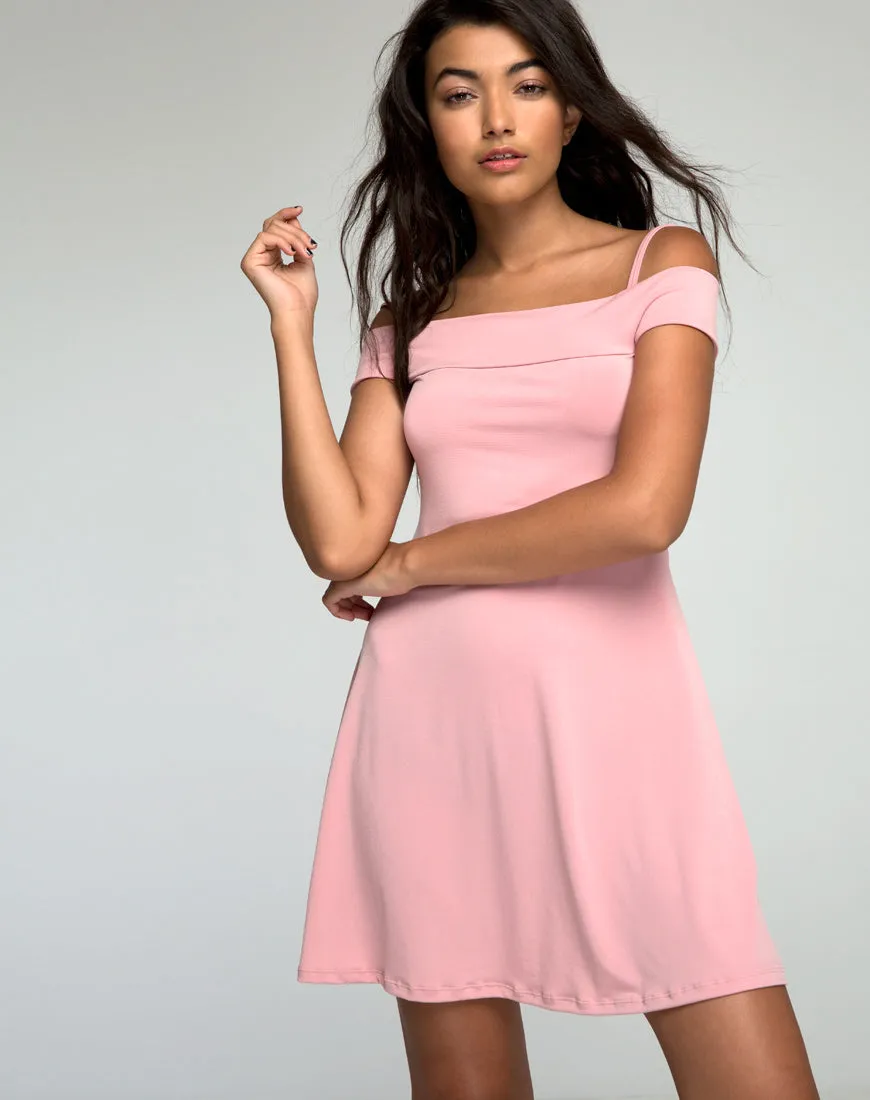 Widuri Skater Dress in Blush