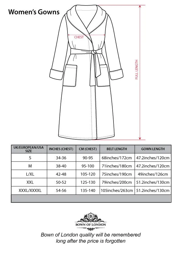 Women's Towelling Dressing Gown - Marmara